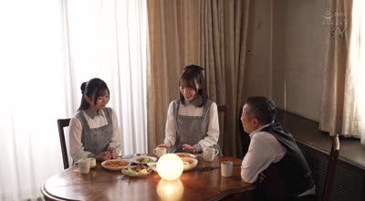 DASS-589 どちらが娘になるか競い合え。高慢叔父に引き取られた清楚スレンダー姉妹の肉棒奪い合い性奉仕 北岡果林 白石もも